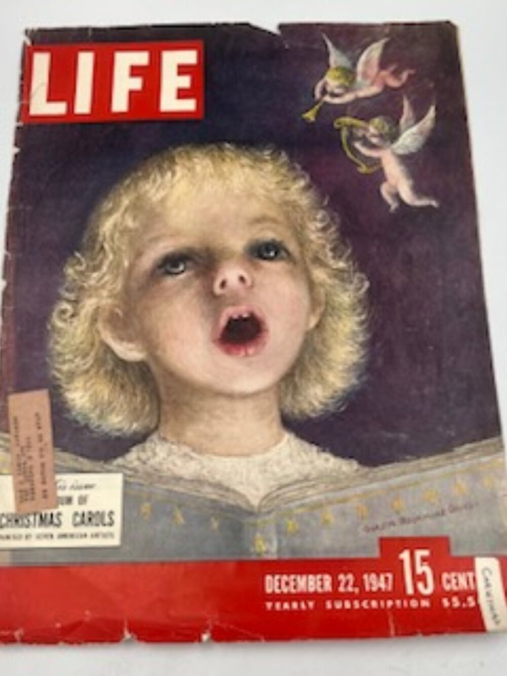 Life Magazine December 22, 1947 Album of Christmas Carols magazine Cover